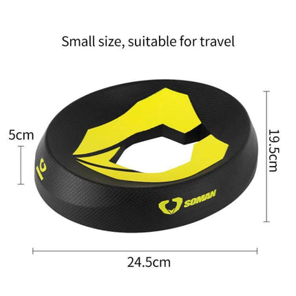 SOMAN Motorcycle Helmet Anti Slip Storage Pad for Safe Airing compact donut pad 24.5cm x 19.5cm x 5cm travel-friendly helmet rest