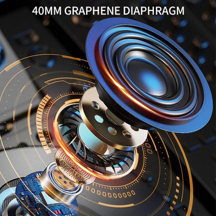 SOMAN Bluetooth Helmet Headset For Hands Free Calls And Music showing 40mm graphene diaphragm audio driver exploded view