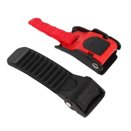 Motorcycle Helmet Quick Release Buckle Universal Accessory lightweight red and black quick-release chin strap buckle kit