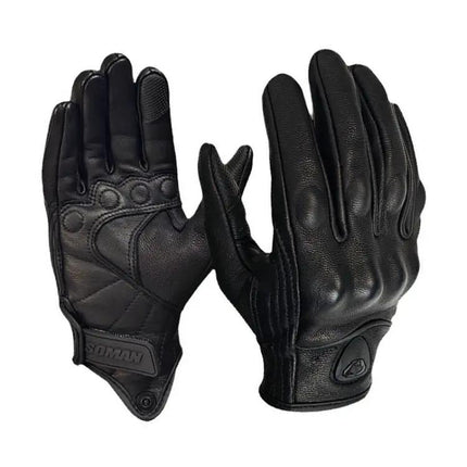 Soman Motorcycle Sheepskin Gloves For Riding Everyday Use | Syndmart