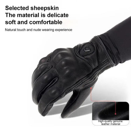 Soman Motorcycle Sheepskin Gloves For Riding Everyday Use | Syndmart