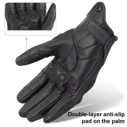 Soman Motorcycle Sheepskin Gloves For Riding Everyday Use | Syndmart