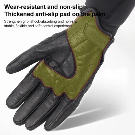 Soman Motorcycle Sheepskin Gloves For Riding Everyday Use | Syndmart