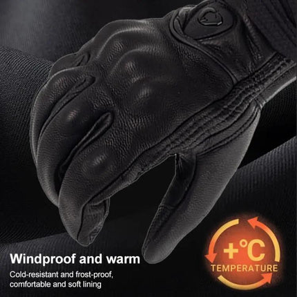Soman Motorcycle Sheepskin Gloves For Riding Everyday Use | Syndmart