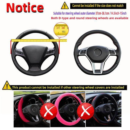 Breathable Mesh Steering Wheel Cover For Daily Driving 38cm - breathable mesh 38cm cover protects wheel from sweat UV wear, clear texture and soft grip