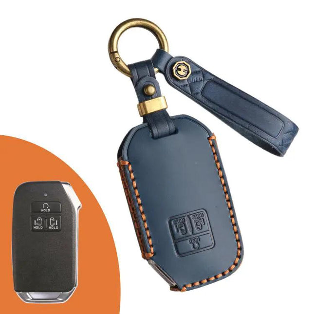 Kia Carnival SX Key Cover Crazy Horse Cowhide For Everyday Use