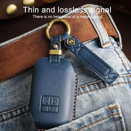 Kia Carnival SX Key Cover Crazy Horse Cowhide For Everyday Use