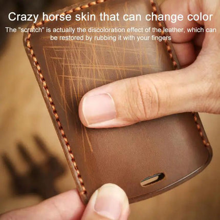 Kia Carnival SX Key Cover Crazy Horse Cowhide For Everyday Use