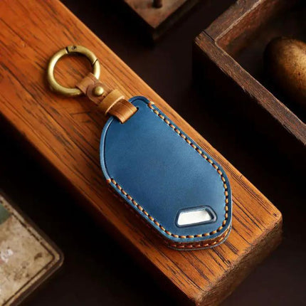 Hallmo Cowhide Kia Key Cover For Car Key Fob Soft Fit