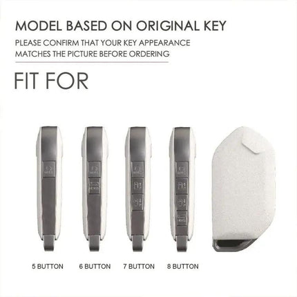 Hallmo Cowhide Kia Key Cover For Car Key Fob Soft Fit