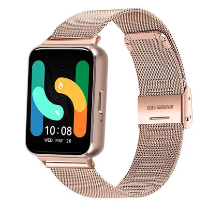 Milanese Metal Buckle Watch Band Adjustable For Galaxy Watch