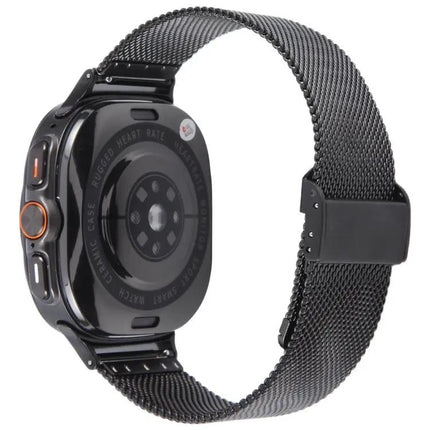 Milanese Metal Buckle Watch Band Adjustable For Galaxy Watch