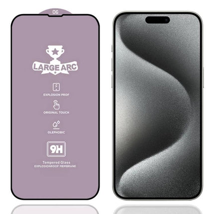iPhone Tempered Glass Screen Protector for Everyday Use - ultra-thin 9H tempered glass with oleophobic coating, original touch and large arc fit