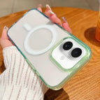 For iPhone 16 Plus / Green + Blue