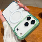 For iPhone 17 Pro / Green + Blue