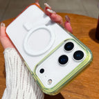 For iPhone 17 Pro Max / Fluorescent Green + Light Pink