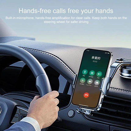 BOYI AUX Car FM Transmitter for In Car Music Bluetooth 5.3 compact in-dash Bluetooth adapter showing hands-free call on phone mounted in car