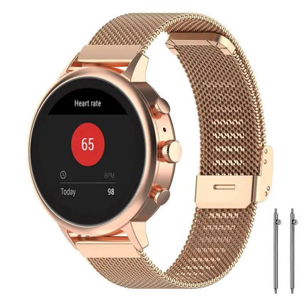 XDfind Stainless Steel Mesh Watch Band for Garmin Lily 2