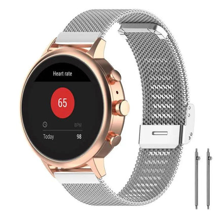 XDfind Stainless Steel Mesh Watch Band for Garmin Lily 2
