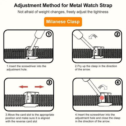 XDfind Stainless Steel Mesh Watch Band for Garmin Lily 2