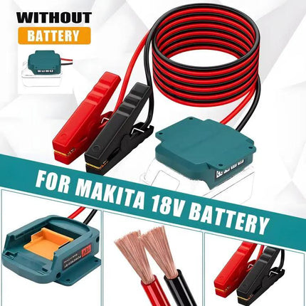 Car Battery Jump Adapter for Milwaukee and Makita Tools