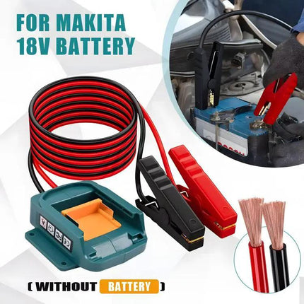 Car Battery Jump Adapter for Milwaukee and Makita Tools