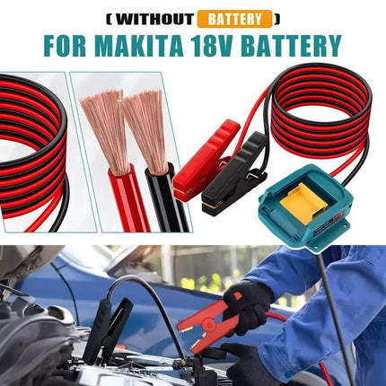 Car Battery Jump Adapter for Milwaukee and Makita Tools