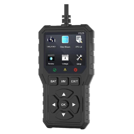 FOXSUR Essential Tool for Everyday Car Fault Checks handheld OBD2 diagnostic scanner with color screen and buttons