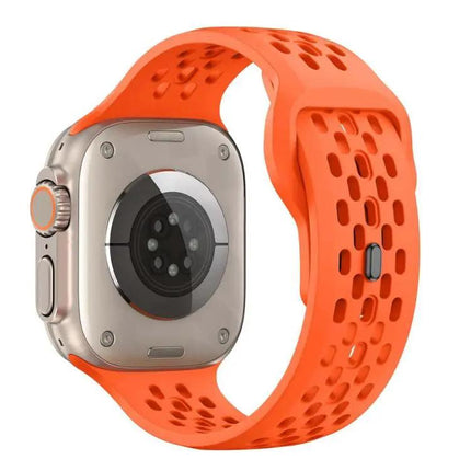 XDfind Silicone Mesh Buckle Band For Apple Watch 38-49mm