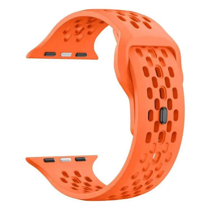 XDfind Silicone Mesh Buckle Band For Apple Watch 38-49mm