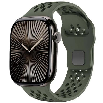 XDfind Silicone Mesh Buckle Band For Apple Watch 38-49mm