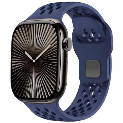XDfind Silicone Mesh Buckle Band For Apple Watch 38-49mm