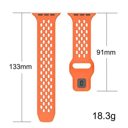 XDfind Silicone Mesh Buckle Band For Apple Watch 38-49mm