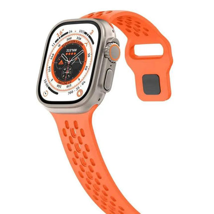 XDfind Silicone Mesh Buckle Band For Apple Watch 38-49mm