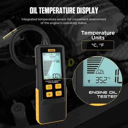 AUTOOL Car Engine Oil Quality Tester for Daily Vehicle Maintenance