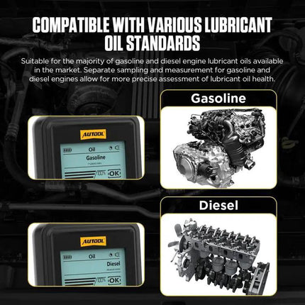 AUTOOL Car Engine Oil Quality Tester for Daily Vehicle Maintenance