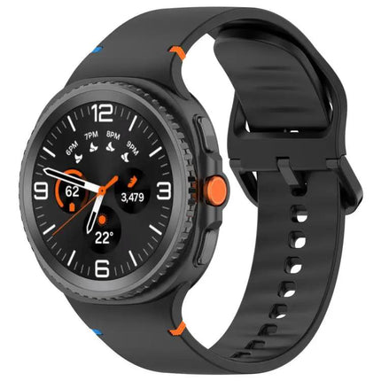 Galaxy Watch Silicone Band 22mm Stitched Solid Color