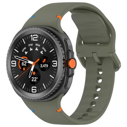 Galaxy Watch Silicone Band 22mm Stitched Solid Color