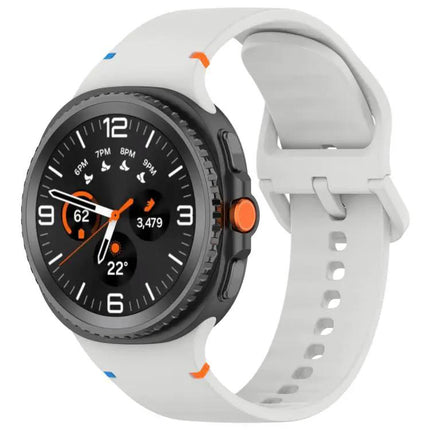 Galaxy Watch Silicone Band 22mm Stitched Solid Color