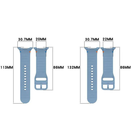 Galaxy Watch Silicone Band 20mm Stitched Quick Release