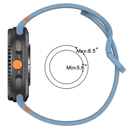 Galaxy Watch Silicone Band 22mm Stitched Solid Color