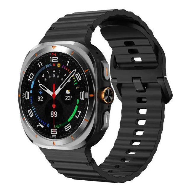 Galaxy Watch Band Silicone Wavy Grain Stitched Xdfind S L | Syndmart