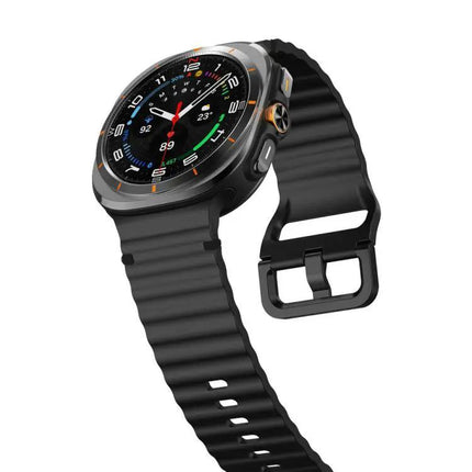 Galaxy Watch Band Silicone Wavy Grain Stitched Xdfind S L