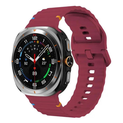 Galaxy Watch Band Silicone Wavy Grain Stitched Xdfind S L