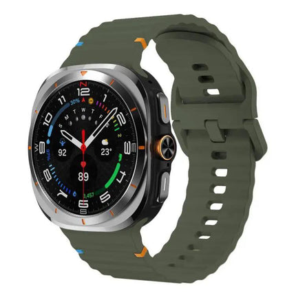 Galaxy Watch Band Silicone Wavy Grain Stitched Xdfind S L