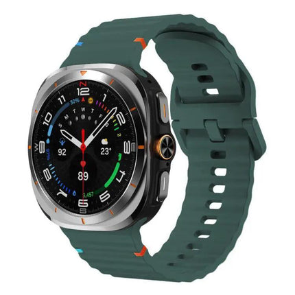Galaxy Watch Band Silicone Wavy Grain Stitched Xdfind S L