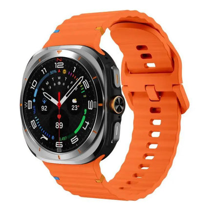 Galaxy Watch Band Silicone Wavy Grain Stitched Xdfind S L