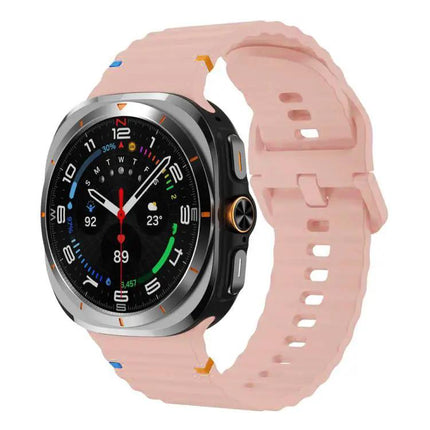Galaxy Watch Band Silicone Wavy Grain Stitched Xdfind S L