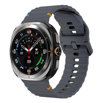 Galaxy Watch Band Silicone Wavy Grain Stitched Xdfind S L