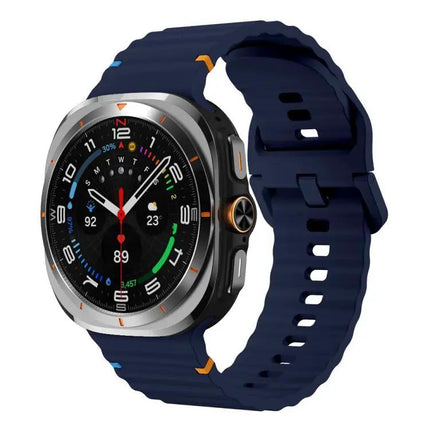 Galaxy Watch Band Silicone Wavy Grain Stitched Xdfind S L